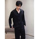 GPHF japonais Luxury Luxury Men's Pyjamas Été Ice Silk Silk à manches longues Convient pour hommes 2025 Nouveaux vêtements à domicile haut de gamme 6627 Gris Rice Dumplings L (100-125Jin [Jin est égal à 0,5 kg]))
