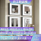 Minimalist living room decorative painting abstract modern simple sofa background wall hanging painting sense black white gray art mural zsh16835-space art outer frame 80x80cm Givenchy aluminum alloy frame + high