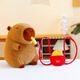 Beishangxing Kapibala Doll Capybara Doll Birthday Gift for Women Plush Toys Rag Doll Men Backpack Fries 33cm