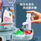 儿童过家家厨房炒菜做饭烧烤玩具宝宝女童迷你仿真煮饭锅餐具套装 蓝色餐台24件套【声光出水】