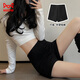 Cat Man Hot Girl Shorts Women's High Waist Slimming Boot Pants Insert Sexy Outer Wear Tight Stretch Anti-Exposed Hot Pants Women