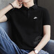 耐克（NIKE）运动套装男两件套 夏纯棉POLO衫翻领短袖T恤跑步健身训练快干短裤 FN3895-010+DV9329-084 M