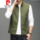
Pierre cardin spring and autumn new thin vest men's casual vest outdoor work vest middle-aged horse clip jacket needle 686 black XL