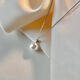 DRJEFUN Hong Kong Jewelry Princess Necklace PT950 Platinum Gold Necklace Pearl 18K Gold and Silver Pendant as a Gift for Girlfriend Princess