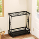 Solno Umbrella Rack Storage Shelf Home Hotel Lobby Commercial Umbrella Hanging Umbrella Storage Shelf Umbrella Bucket Door Hanging Umbrella Rack Black Garnish 9201-18 Holes 10 Hooks