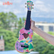 Ibanez儿童手工diy尤克里里木质手绘迷你吉他制作材料子美术暖场活动 23英寸圆孔送乳胶+螺丝刀 21英寸