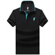 Paul Summer New Paul Polo Shirt Herren kurzärmeliges T-Shirt Lose Cotton Casual Business Revers großer halbärmeliger Top 902 Tianlan XL empfohlen 140-160jin [Jin ist 0,5 kg]