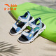 ANTA Children's Boys Beach Shoes Big Children's Sandals 2025 Summer New Breathable Non-Slip Wear-Resistant Youth Open-Toe Sandals Era Blue/Anta White-1 33 Size