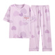 Langsha Pyjamas für Frauen im Sommer Xinjiang Baumwolle kurzärmelige Hose Koreanische Version für Sommer kann All-Cotton-Home-Kleidung DGG-YZT-9713 M tragen
