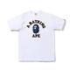 BAPE Trendy Brand Summer Pure Cotton Round Hals kurzärmeligte Affe-Kopf-Ehepaar lässig T-Shirts für Studenten Männer und Frauen trendy halbärmelte 5012 Black M.