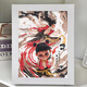 Fat Donglai Gleicher Stil Nezha Nagelfarbe Nezha: Devil Child's Sea Diamond Aufkleber Ao Bing Punkt Diamant Paste Kinder 7371 + Canvas Diamond Werkzeuge + Plastikrahmenbeutel