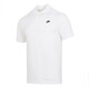Nike (Nike) T-shirt à manches courtes Polo Men's Polo Men's 2025 Summer Malf-Maleved Tennis Adpel Casual Breathable Cotton Top Sports T-shirt FN3895-100 / WHITE / Black S