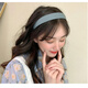 Suyi embroidered 2.5cm frosted widened face wash headband for women Korean version versatile outer wear headband simple toothed anti-slip hairpin 2.5cm - black