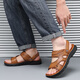 Huili sandals men's foot slippers versatile men's shoes beach shoes breathable slippers WSL(WZ)-1390 yellow brown 43