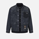EVISU NUEVA SRAVER 2025 Big M Big M Wawe de mezclilla impresa 2eshtm5dj1048rxdn denim negro l