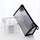 EEKIKS business trip toiletries, men and women, large capacity simple portable makeup bag, transparent waterproof storage bag, black