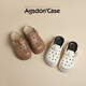 
Aogu Shiden thick-soled hole shoes for women 2025 spring and summer new style wear soft sole comfortable beach slippers simple toe tow LDN6210 simple white 37-38