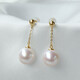 Queen of Pearls Elegant 10-11mm Freshwater Pearl Earrings Fashionable Freshwater Pearl Earrings for Girlfriend’s Birthday Gift