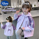 G.DUCKKIDS girls spring clothing windproof jacket children's clothing 2025 new fashionable big children's hooded girl spring and autumn top purple 150 cm