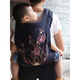 Baby baby front and back simple embroidery old-fashioned traditional big-child strap turban bag holding baby artifact dark blue starry sky (embroidery) four seasons