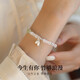 Zhou Baifu Hetian jade bamboo bracelet for women with high-end light luxury silver bracelet for Chinese bracelet for birthday gift for girlfriend mother