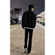 Digada Black Willow Scimitar Jeans Men's Spring and Automne New CleanFit American High Street Micro Flare Pantum DFFS-701 Black XL