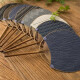 [9755 People Recolect] Fan de ronda Fan Fan Bamboo Summer Cotton Linen Cloth Classical Palm Fan China Handmade Palace Buddhist como Destino [Color aleatorio]