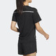 Adidas adidas camiseta femenina de verano para mujer transpirable secado rápido ropa deportiva cómoda fitness de cuello redondo