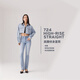 Levi's [Même modèle dans le centre commercial de shopping] Levi's 25 Summer New Women's 724 High Taist Slim Straight Jeans 18883 Light Blue 26 (28)