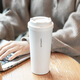 Verrouillage de verrouillage (verrouillage / verrouillage) Rencontrez le couvercle de rebond de tasse de café Yuanqi LHC3249 Valeur haute 550 ml 400 ml 3271 White (400 ml