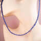 Li Shen S925 silver gold plated natural tanzanite exquisite design necklace small size