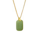 Chihuan 18K gold-plated Ruyi brand pendant jade jade necklace temperament Ping An Wu Shi brand necklace 126 Ruyi brand pendant