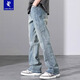 Coton Black Jeans Brand Trendy Brand Loose Loose Rétéraire 2025 Spring New American High Street Spring and Automne Casual Long Long Long 9901 Black régulier XL Taille