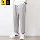 Playboy (PLAYBOY) Men's Clipper Pants 2025 New Spring and Autumn Workwear Straight Loose Hammer Shaped Pure Cotton Casual Pants Men's Trendy and Versatile 9904 Military Green [Pure Cotton High Quality] M