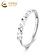 China Gold (CHINA GOLD) Star Platinum Ring Women's PT950 New Ring Adjustable Valentine's Day Birthday Gift for Girlfriend and Wife PT950 Platinum Star Ring About 1.8g + Valentine's Day Gift Box