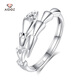 Aido diamond pt950 platinum ring for women fashionable platinum geometric zodiac snake design holiday gift weight 3.2-3.4 grams
