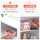 
Camellia refrigerator storage box fruit freshness box special kitchen plastic rectangular frozen food sealed lunch box [1050ML] orange