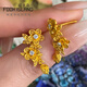 Fulai Island 2025 Snake New Gold Eorestones Extructed Flower Cultivation Diamond Oredstone Ancient Gold Wedding Bijoux Travail Coût: 673 Yuan environ 3,36 grammes