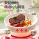 翎喏英国品质儿童做饭迷你小厨房真煮套装过家家玩具食品级生日礼物 粉色小兔防烫304陶瓷锅398厨具