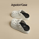
Aogu Shiden thick-soled hole shoes for women 2025 spring and summer new style wear soft sole comfortable beach slippers simple toe tow LDN6210 simple white 37-38
