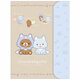Syyishi papelería importada sanyishi a4 carpeta san-x linda carpeta de archivo oso fácil oso l en forma de litro de una sola pieza estudiantil creative creative bear stay pasada nocturna ala plegable clip de bolsa doble 13601