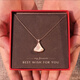 Helena HR light luxury mini skirt necklace women's lifelong rose gold pendant New Year's Valentine's Day birthday gift for girlfriend HR mini skirt necklace rose gold + gift box