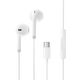 PISEN wired headphones half-in-ear type suitable for Apple 1615promax Huawei mate40P30 Xiaomi mobile phone music karaoke Android chicken game with mic
