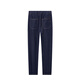 Joeone Men's Jeans Men [résistant à l'usure, facile à entretenir] Spring Men's Elastic's Belt Harun Conical Jeans Conical Jeans Version effilée + bleu marine + HJ1DV13116 33,5 Taille 175 / 84A (2,55) Règle 85cm 85cm