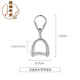 Fat Donglai same style Pt950 platinum pendant buckle head rose gold buckle clip buckle necklace pendant pt950 platinum pendant buckle universal style