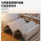 LZJV imported quality folding bed single bed household extra bed simple lunch break small bed reinforced double portable iron bed upgraded 4 fold reinforced thickened classic black 100cm