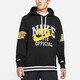 Nike (NIKE) sweatshirt jacket men's summer new sports hooded fashionable loose casual comfortable pullover DD6169-010 DD6169-010 Black inner lining S
