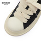 DEEP BREATH Deep Breath Women's Shoes Lightweight Low Top Strap Casual Comfortable Canvas Bread Shoes AX12244 Black Rice 35