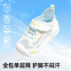 Gineble 25 Suman Baby Baby Shoes de 8 a 18 meses, Sandalias de malla de niño y niña GB2436 White
