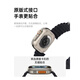 FJU适用apple watch ultra2苹果手表表带s10海洋硅胶iwatch9新款s8男士series10高级感s7腕带 白色海洋表带官方弹力扣 AppleWatch12342MM表盘